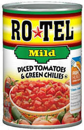 Ro Tel Mild Diced Tomatoes and Green Chilies, 10 Ounce Can -- 24 per case