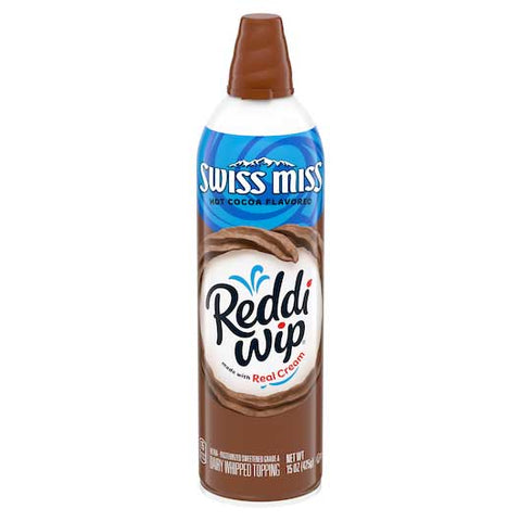 Reddi-Wip Hot Cocoa Flavored Whipped Topping, 15 Ounce -- 12 per case