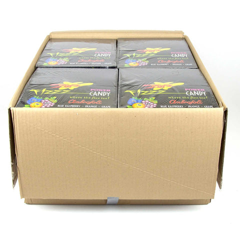 Zotz Blue Raspberry Orange Grape Fizz Power Candy, 0.7 Ounce - 48 per pack -- 12 packs per case.