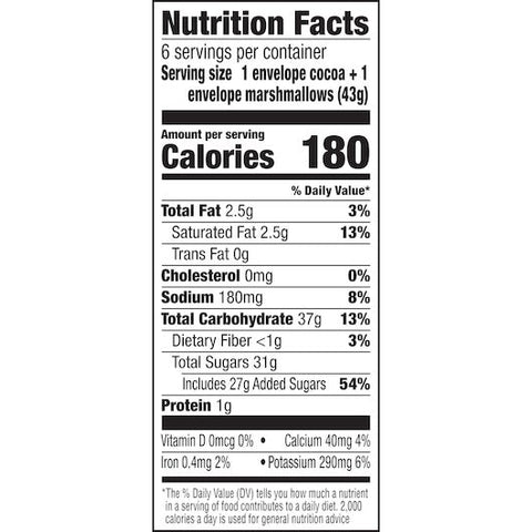 Swiss Miss Chocolate Flavor Hot Cocoa Mix with Lucky Charms Marshmallows, 9.18 Ounce -- 8 per case