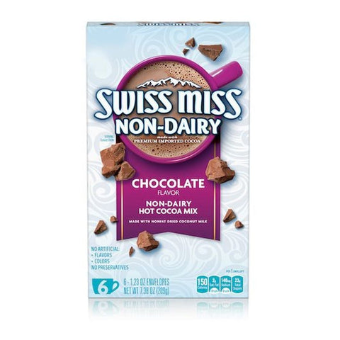 Swiss Miss Non-Dairy Chocolate Flavored Hot Cocoa Mix, 7.38 Ounce -- 12 per case