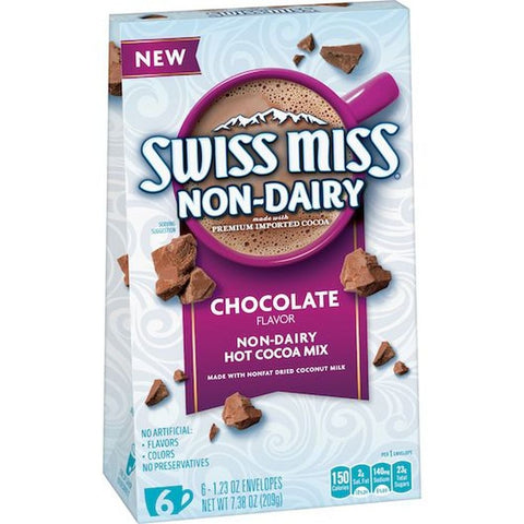 Swiss Miss Non-Dairy Chocolate Flavored Hot Cocoa Mix, 7.38 Ounce -- 12 per case