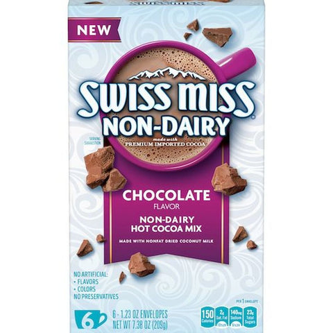 Swiss Miss Non-Dairy Chocolate Flavored Hot Cocoa Mix, 7.38 Ounce -- 12 per case