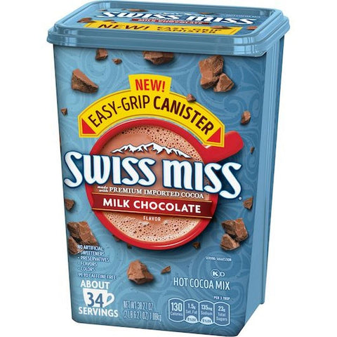 Swiss Miss Milk Chocolate Flavor Hot Cocoa Mix, 38.27 Ounce Can -- 5 per case