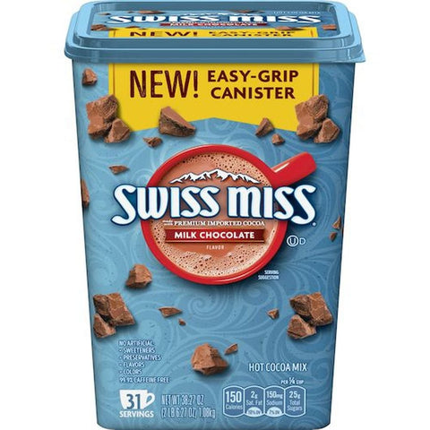 Swiss Miss Milk Chocolate Flavor Hot Cocoa Mix, 38.27 Ounce Can -- 5 per case