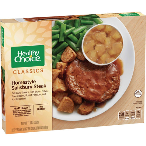 Healthy Choice Salisbury Steak, 11.5 Ounce -- 12 per case.