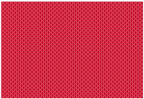 RITZ Open Basket Weave Red Rectangle Placemat, 13 x 19 inch -- 12 per case