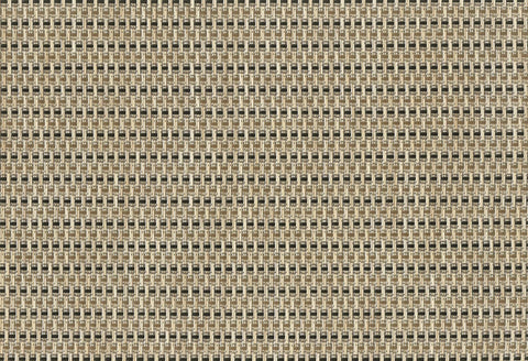RITZ Open Basket Weave Tan Black Rectangle Placemat, 13 x 19 inch -- 12 per case