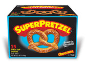 J and J Snack Super Baked Soft Pretzel -- 100 per case.