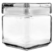 Anchor Hocking 1 Quart Stackable Square Jar -- 4 per case.