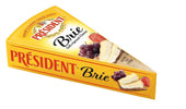 President Soft Ripened Foil Plain Brie Cheese, 3 Kilogram -- 6 per case.
