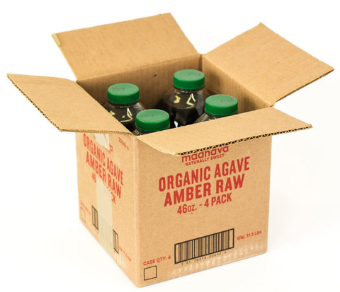 Madhava Amber Raw Agave, 46 Ounce -- 4 per case.