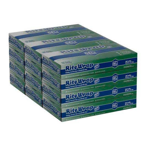 Rite Wrap Interfolded Dry Wax Deli Paper, 12 x 10 3/4 inch -- 6000 per case
