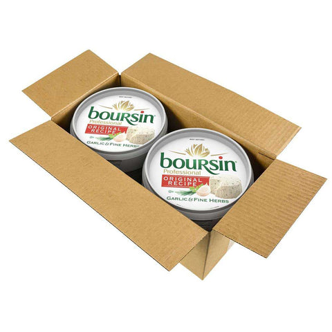 Boursin Original Recipe Garlic and Fine Herb Gournay Cheese, 2.2 Pound -- 2 per case