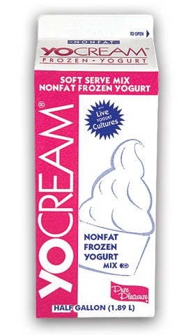 Yocream Yogurt Mix, Toasted Marshmellow Nonfat Soft Serve, 64 Ounce -- 6 per case.