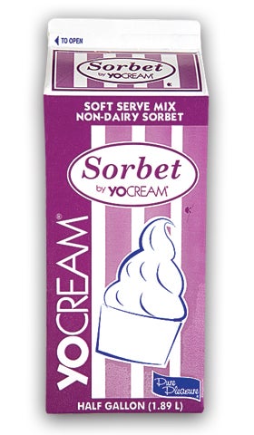 Yocream Sorbet Mix, Green Apple Soft Serve, 64 Ounce -- 6 per case.