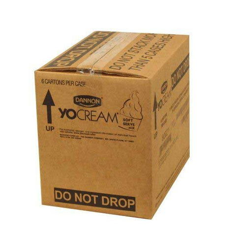 Yocream Premium Strawberry Shortcake Soft Serve Yogurt Mix, 64 Ounce -- 6 per case