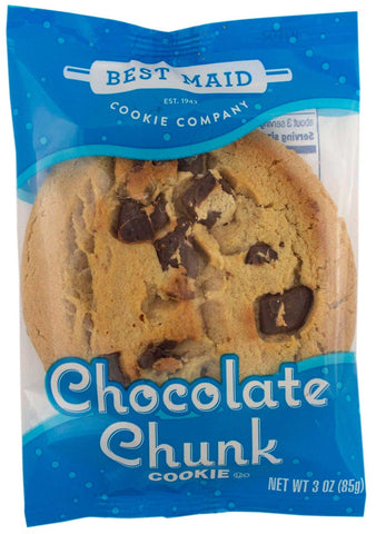 Best Maid Individually Wrapped Chocolate Chunk Cookie, 3 Ounce -- 144 per case