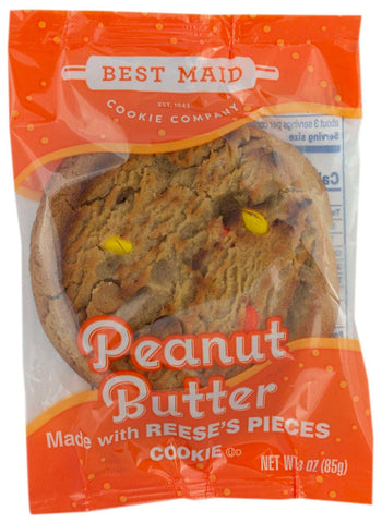 Best Maid Individually Wrapped Peanut Butter with Reese Pieces Cookie, 3 Ounce -- 144 per case