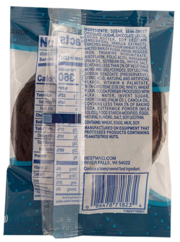 Best Maid Individually Wrapped Dark Chocolate with Chocolate Chunk Cookie, 3 Ounce -- 144 per case