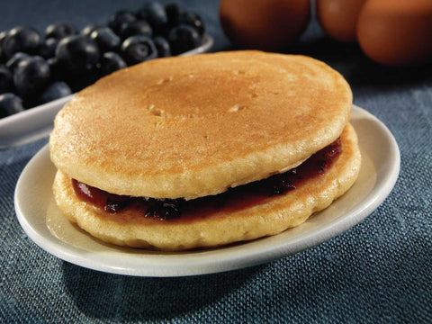 The Max Blueberry Glaze Whole Grain Pancake, 3 Ounce -- 80 per case.