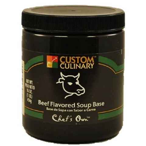 Chefs Own Beef Flavored Granules Base Green, 1 Pound -- 12 Case