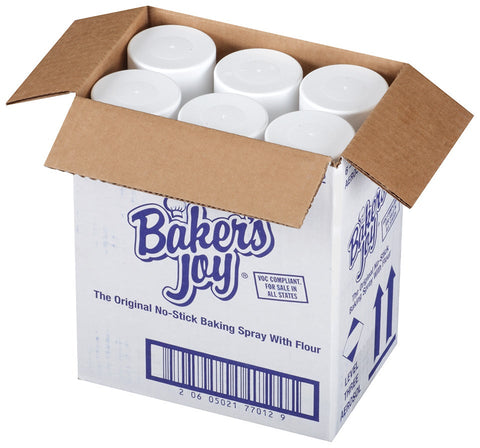 Bakers Joy Pre-Coating White Flour Pan Coatings -- 6 Case 12 Ounce
