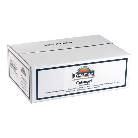 Pana Pesca Traditionally Cleaned Squid Tubes and Tentacles - 5/8 inch Tubes, 2.5 Pound -- 4 per case.