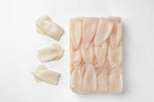 Pana Pesca Traditionally Cleaned Squid Tubes - 3/5 inch Tubes, 2.5 Pound -- 4 per case.