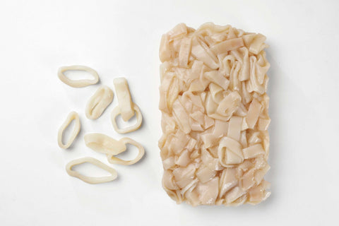 Pana Pesca Fully Cleaned Todarodes Raw Squid Rings, 2.5 Pound -- 4 per case.