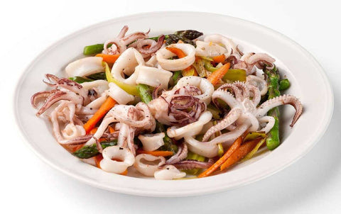 Panapesca Fully Cleaned Raw Squid Loligo Rings and Tentacles, 5.25 Pound -- 112 per case