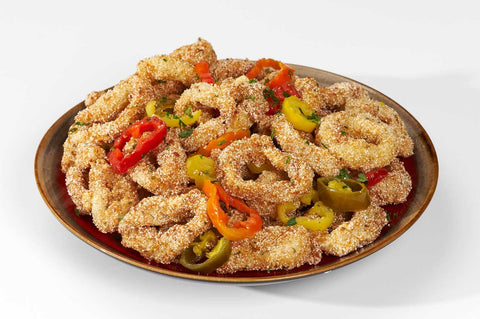 Pana Pesca Squid Todarodes 1/2 Rings Portions, 5 Pound -- 2 per case.