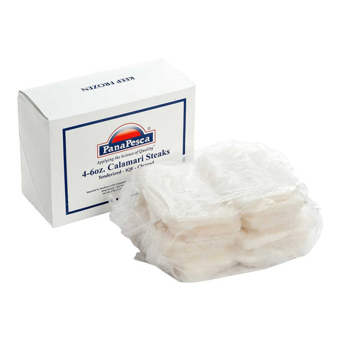 PanaPesca Formulated Raw Tenderized Squid Steak, 5 pound -- 6 per case
