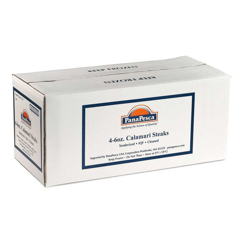PanaPesca Formulated Raw Tenderized Squid Steak, 5 pound -- 6 per case