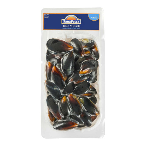 Pana Pesca Fully Cooked Mussels in Shell, 14.1 Ounce -- 8 per case.