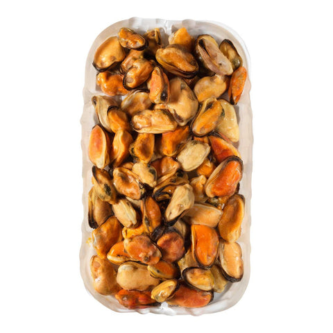 Panapesca 90 to 150 Count Cooked Mussel Meat, 8 Ounce -- 12 per case.