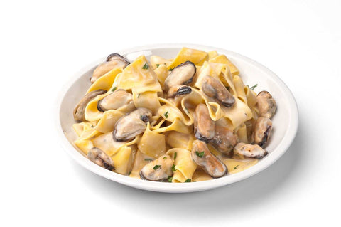 Panapesca 90 to 150 Count Cooked Mussel Meat, 8 Ounce -- 12 per case.