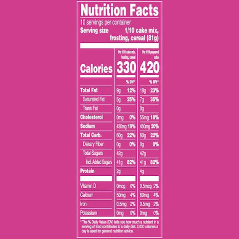 Duncan Hines Epic Fruity Pebble Cake Mix, 28.50 Ounce -- 5 per case