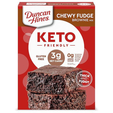 Duncan Hines Keto Friendly Chewy Fudge Brownie Mix, 10 Ounce -- 6 per case