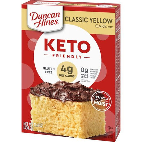 Duncan Hines Keto Friendly Yellow Cake Mix, 10.6 Ounce -- 6 per case
