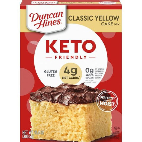 Duncan Hines Keto Friendly Yellow Cake Mix, 10.6 Ounce -- 6 per case