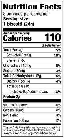 Nonnis Dark Chocolate Almond Biscotti Cookie, 6.88 Ounce -- 6 per case