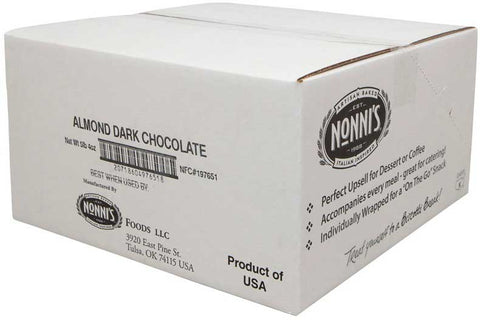 Nonnis Dark Chocolate Almond Italian Cookie -- 4 per case.