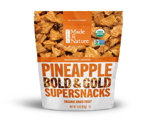 Made In Nature Pineapple Dried Fruit, 3 Ounce -- 6 per case