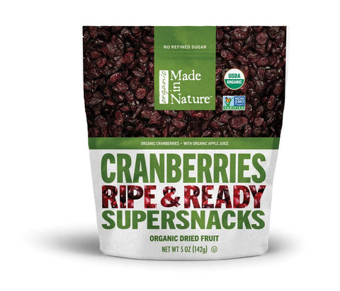 Made in Nature Cranberries Dried Fruit, 4 Ounce -- 6 per case.