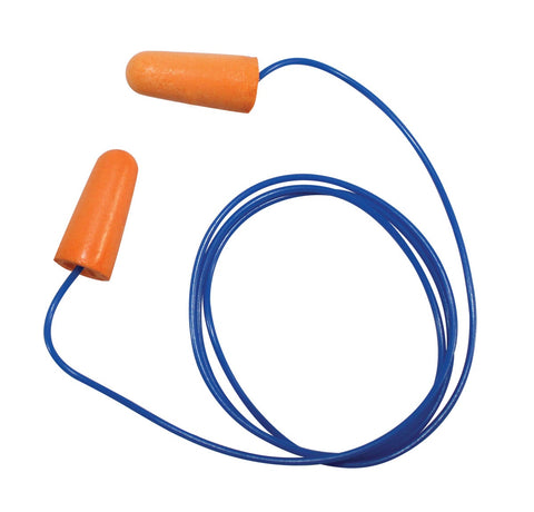 Impact Products Pro Guard Orange Corded Disposable Foam Ear Plug -- 1000 per case.