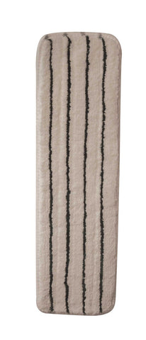 Impact Products Microfiber Technologies White/Green Flat Wet Mop with Scrubber Strips, 18 inch Length x 5 inch Width -- 120 per case.