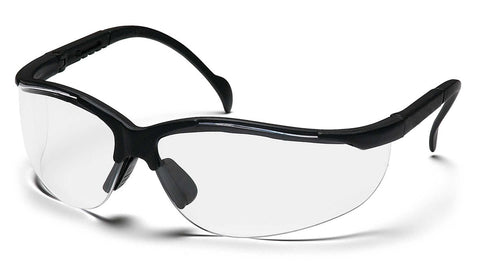 Impact Products Pro Guard 830 Series Black Frame Clear Curved Lense Safety Glass -- 144 per case.