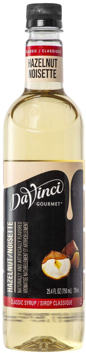 Davinci Gourmet Hazelnut Syrup, 750 Milliliter -- 12 per case