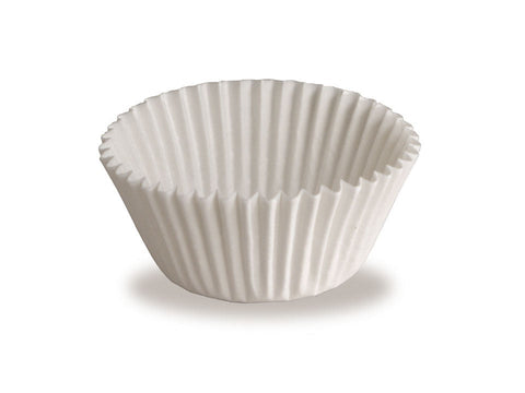 Hoffmaster Paper White Fluted Baking Cup, 3 inch -- 10000 per case.